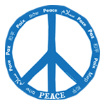 World Peace Mangnet - blue and white