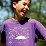 Let Peace Rain Pigment Dyed Tshirt