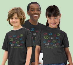 Youth/Kids Short Sleeve Let Peace Reign T-shirt